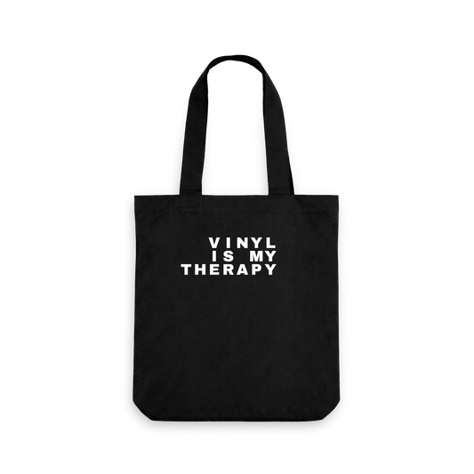 Black Printed Bag Front