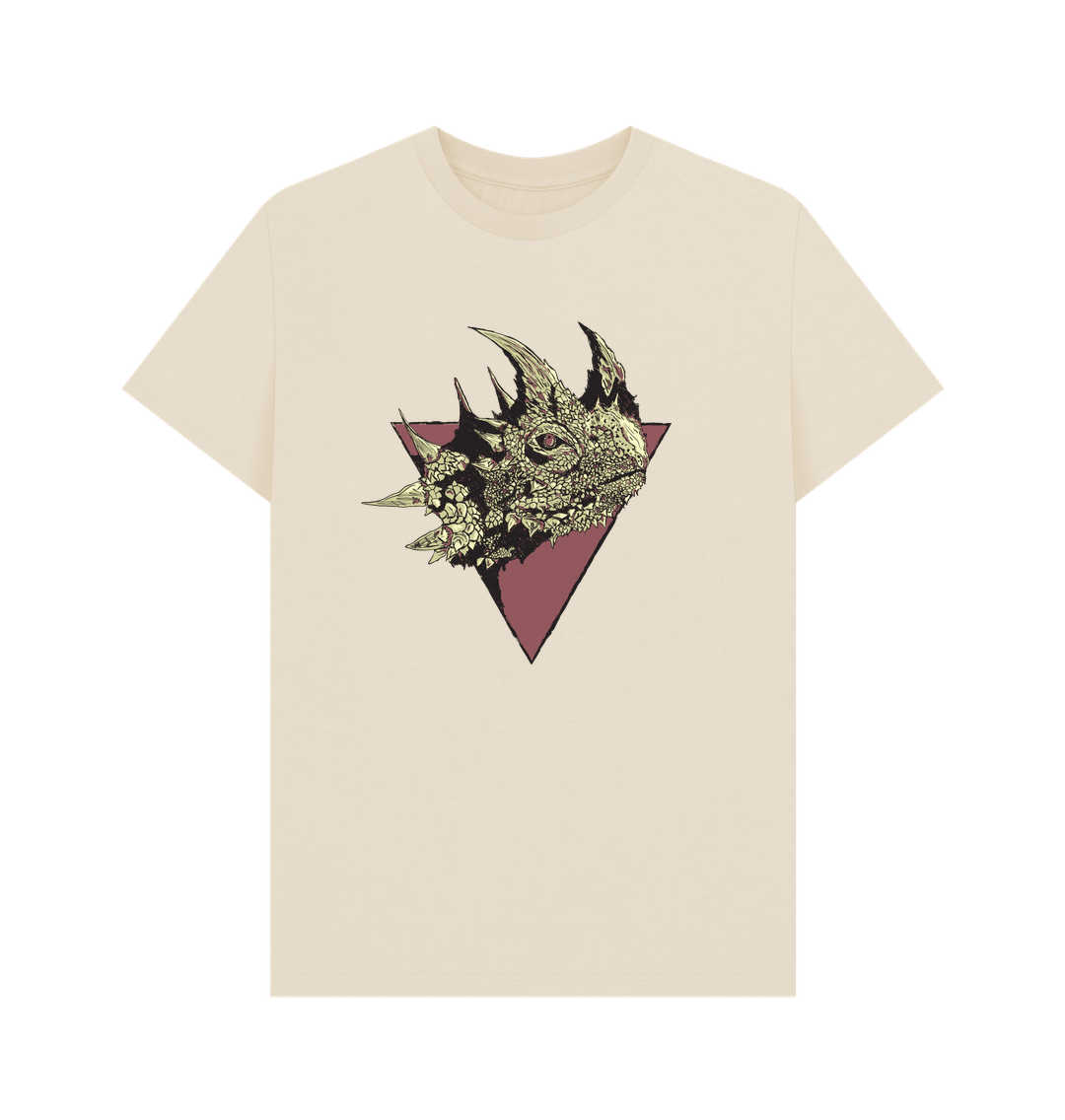 Oat Dragon Head Organic Cotton Men's T-Shirt