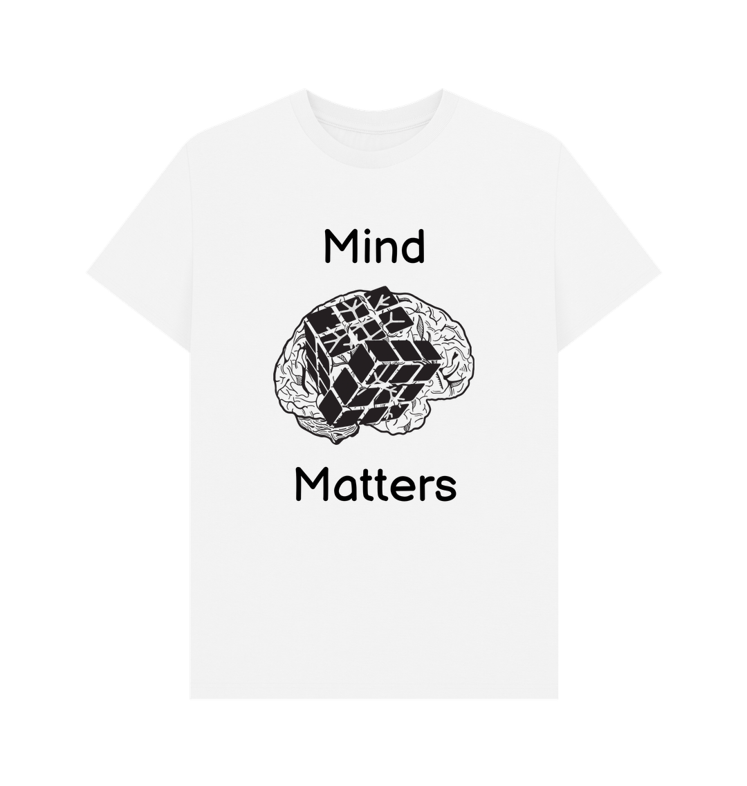 White Mind Matters Men's Mental Health Organic Cotton T-Shirt