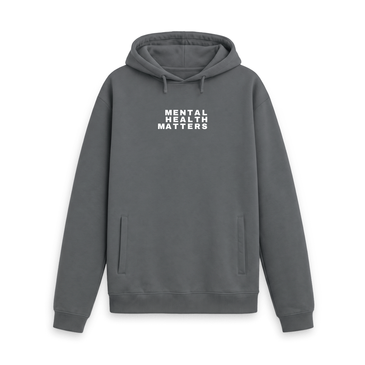 Slate Grey Printed Hoody Front