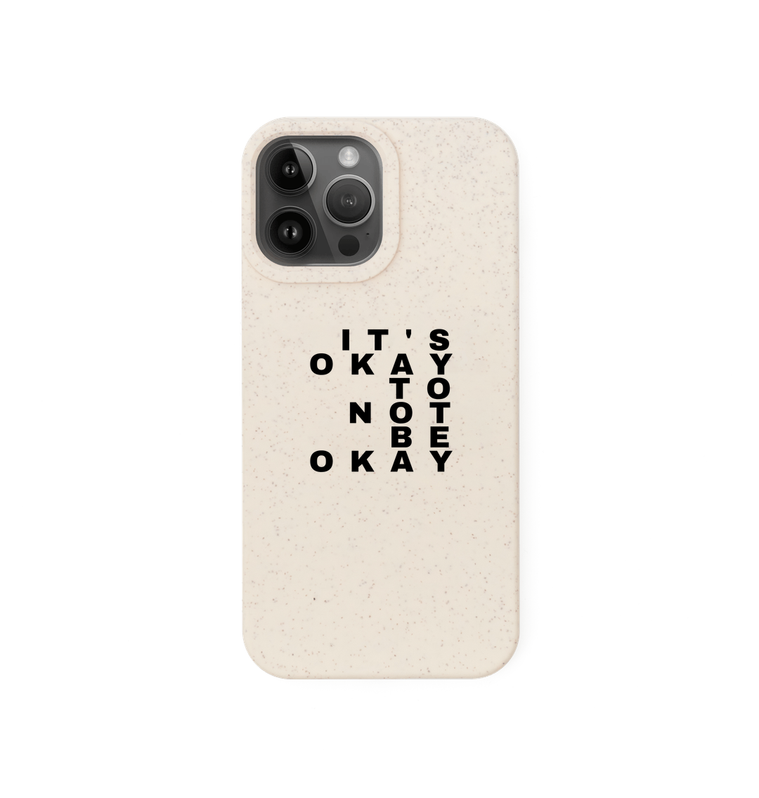 Natural It's Okay to Not Be Okay Mental Health Phone Case