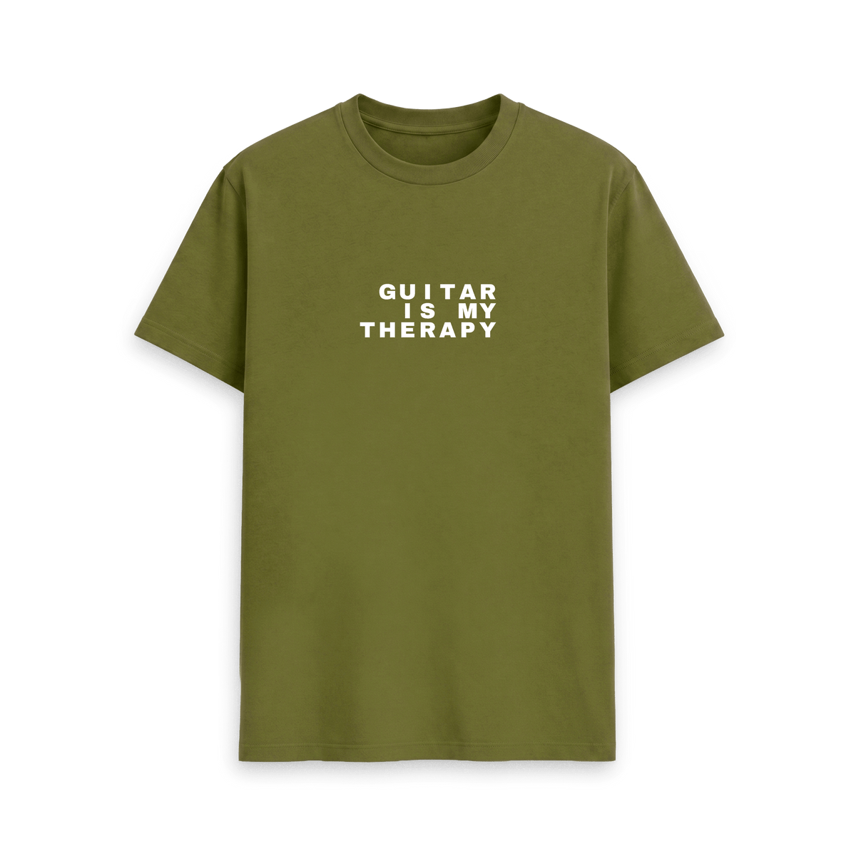 Moss Green Printed T-shirt Front
