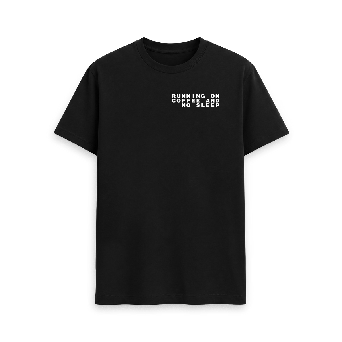 Black Printed T-shirt Front