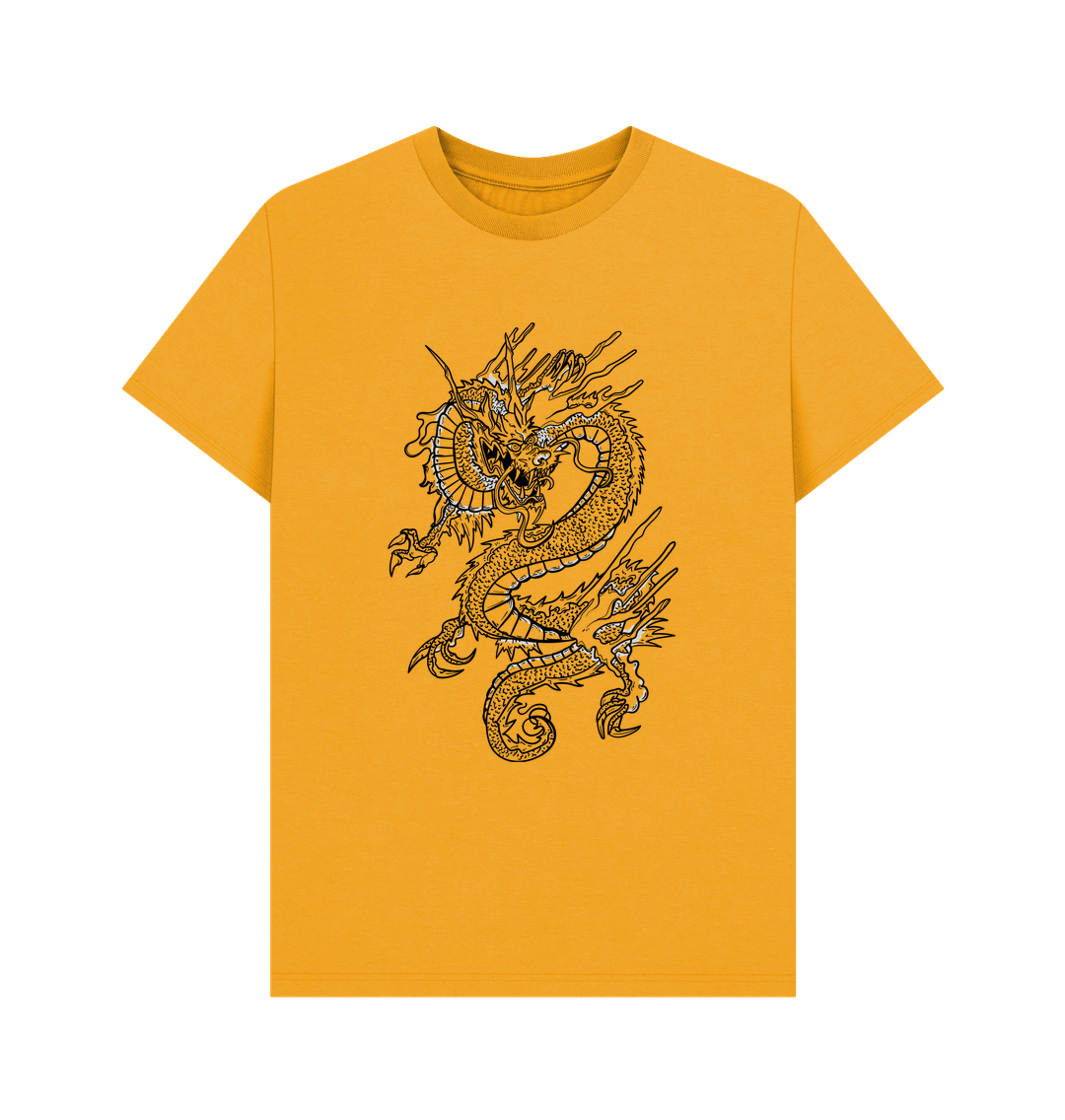 Mustard Dragon Organic Cotton Men's T-Shirt