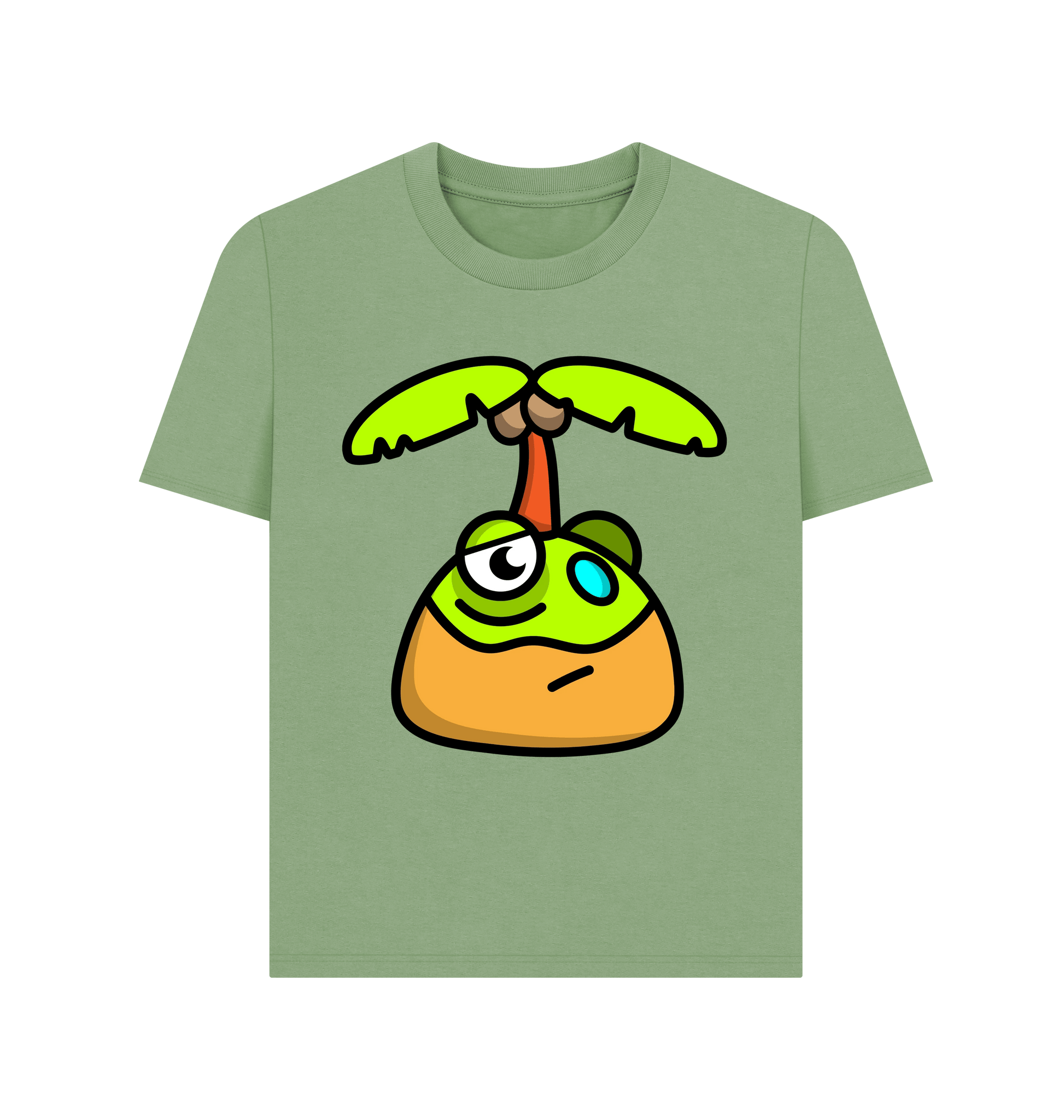 Sage Printed T-shirt Front