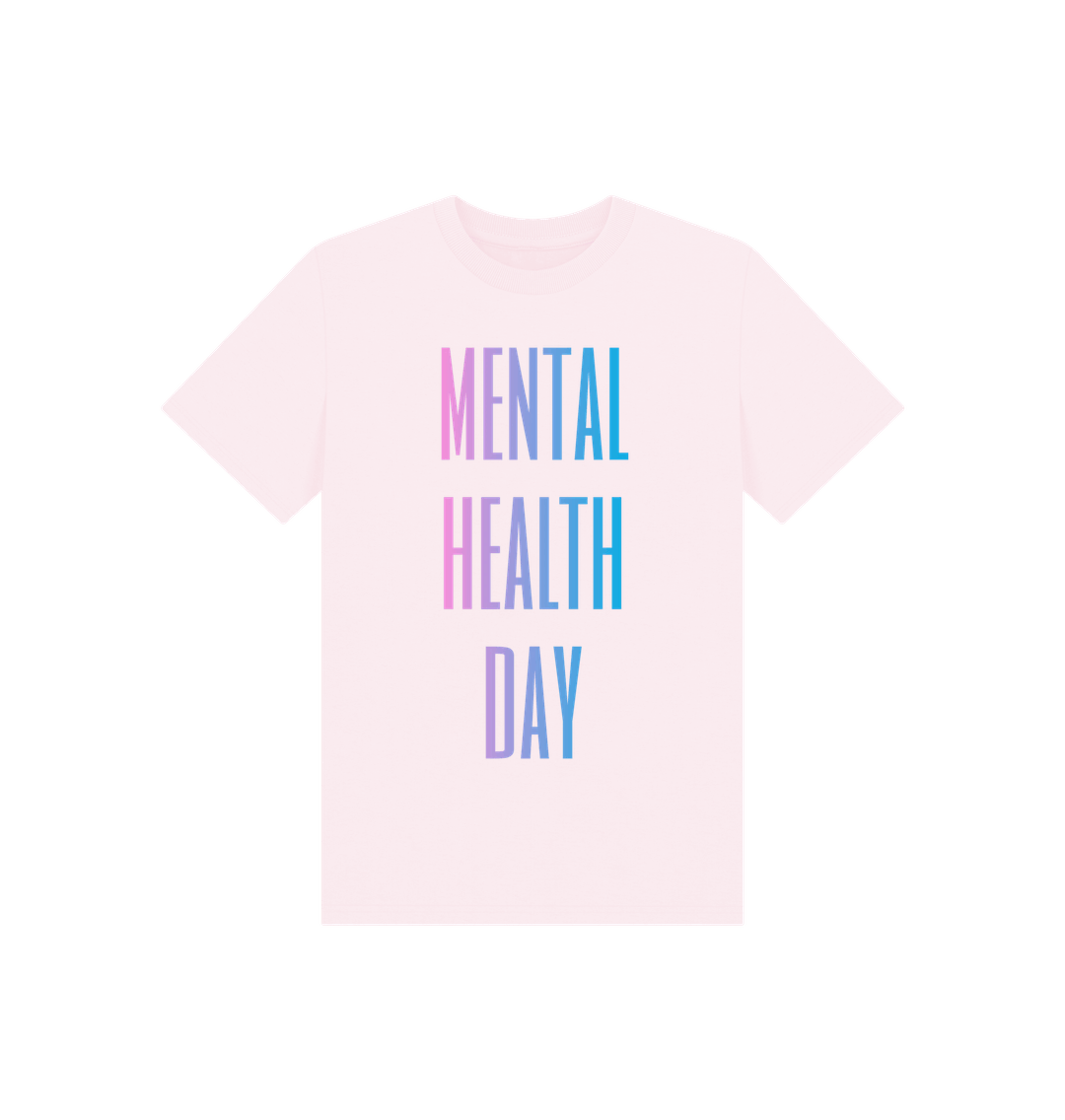 Pink Mental Health Day Clothing Organic Cotton T-Shirt Children's