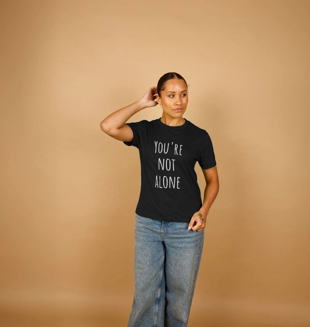 You're Not Alone Organic Cotton Mental Health T-Shirt Women's