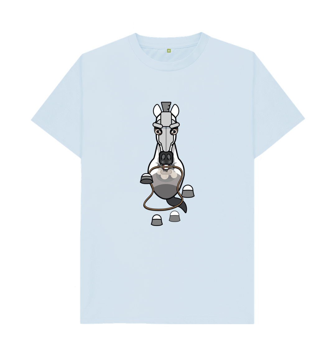 Sky Blue Organic Cotton Men's T-Shirt Warhorse