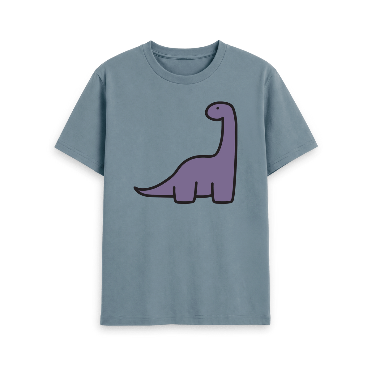 Stone Blue Printed T-shirt Front