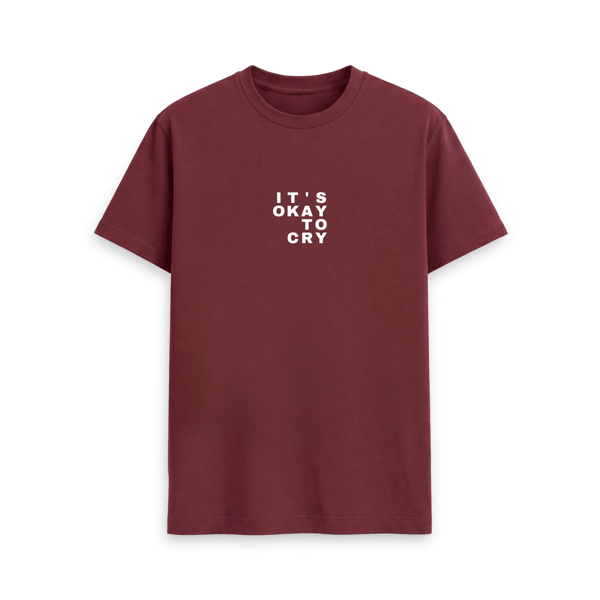 Red Wine Printed T-shirt Front