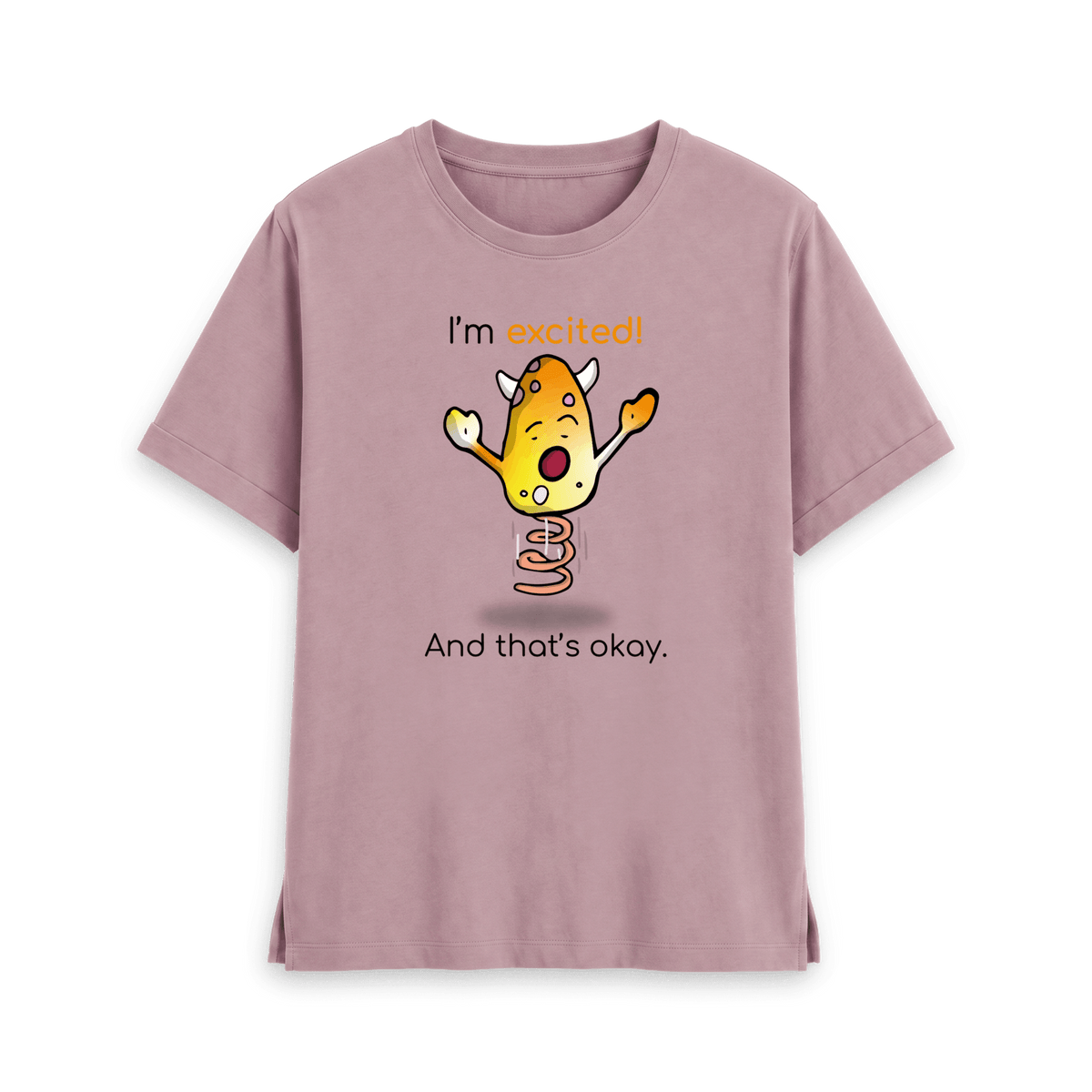 Mauve Printed T-shirt Front