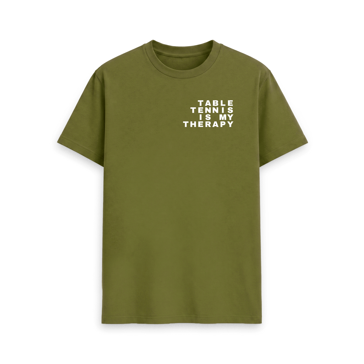 Moss Green Printed T-shirt Front