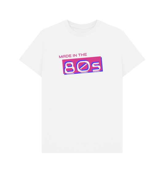 White Made in the 1980s Organic Cotton Men's T-Shirt