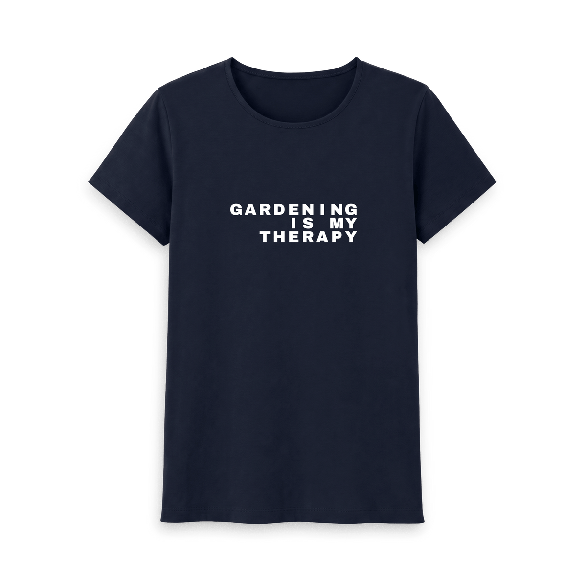 Navy Blue Printed T-shirt Front