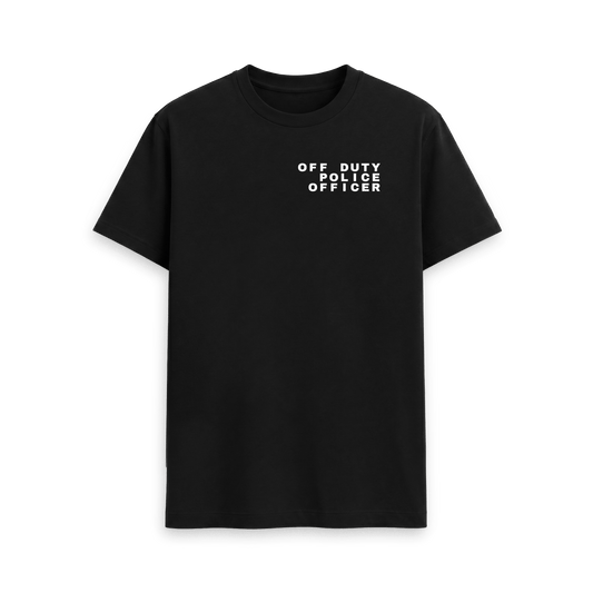 Black Printed T-shirt Front