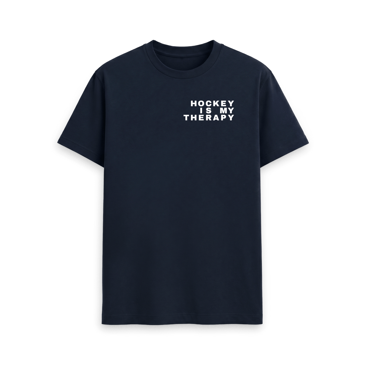 Navy Blue Printed T-shirt Front