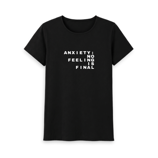 Black Printed T-shirt Front