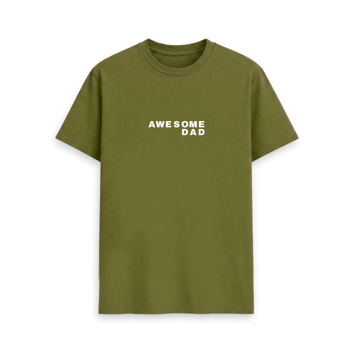 Moss Green Printed T-shirt Front