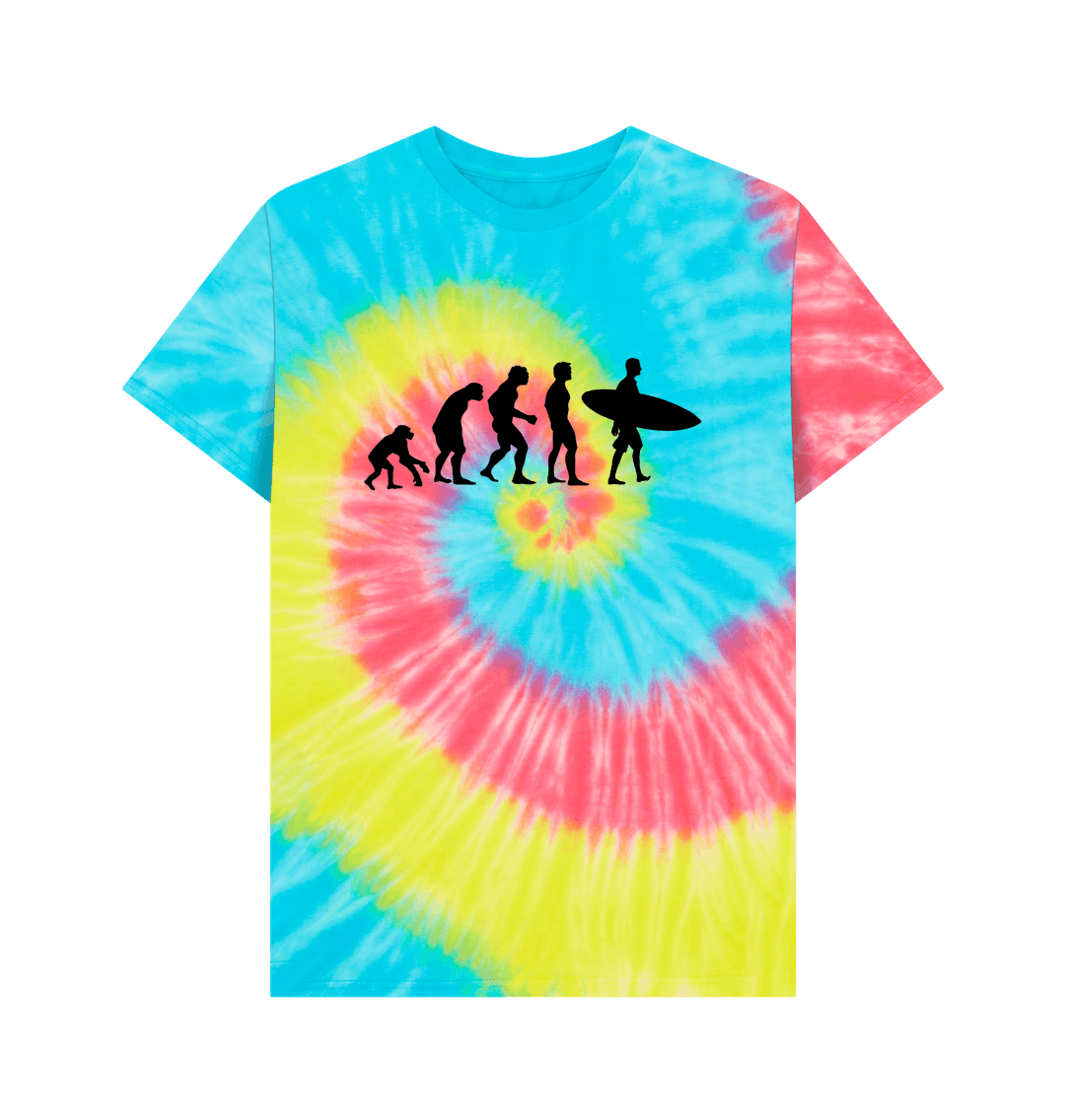 Tie Dye Organic Cotton Men's Evolution Surf T-Shirt