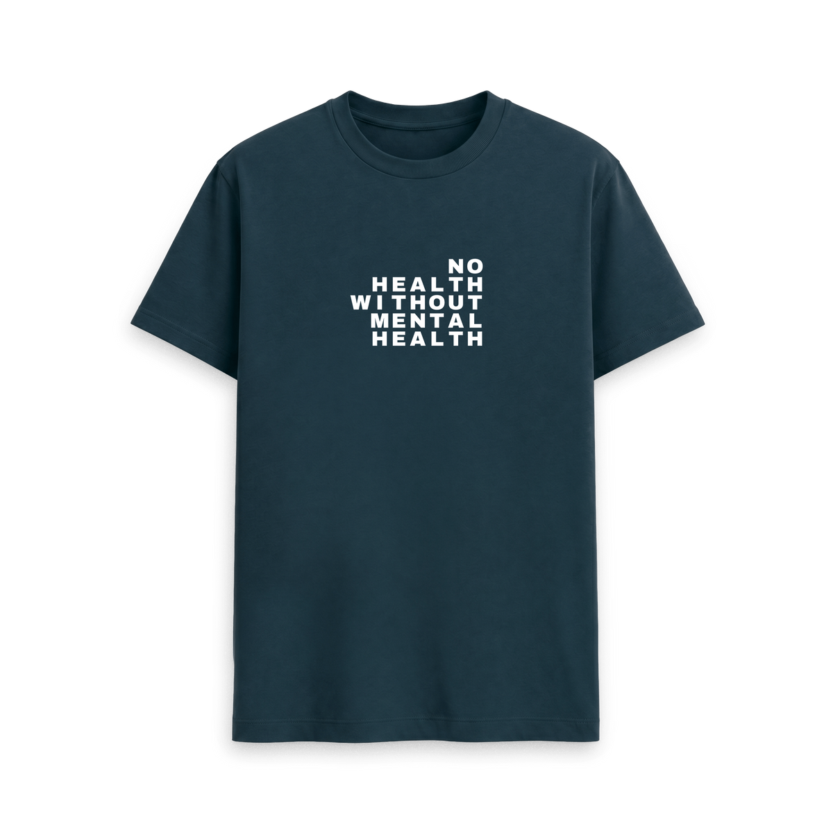 Denim Blue Printed T-shirt Front