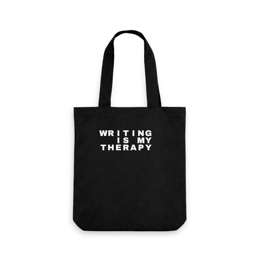 Black Printed Bag Front