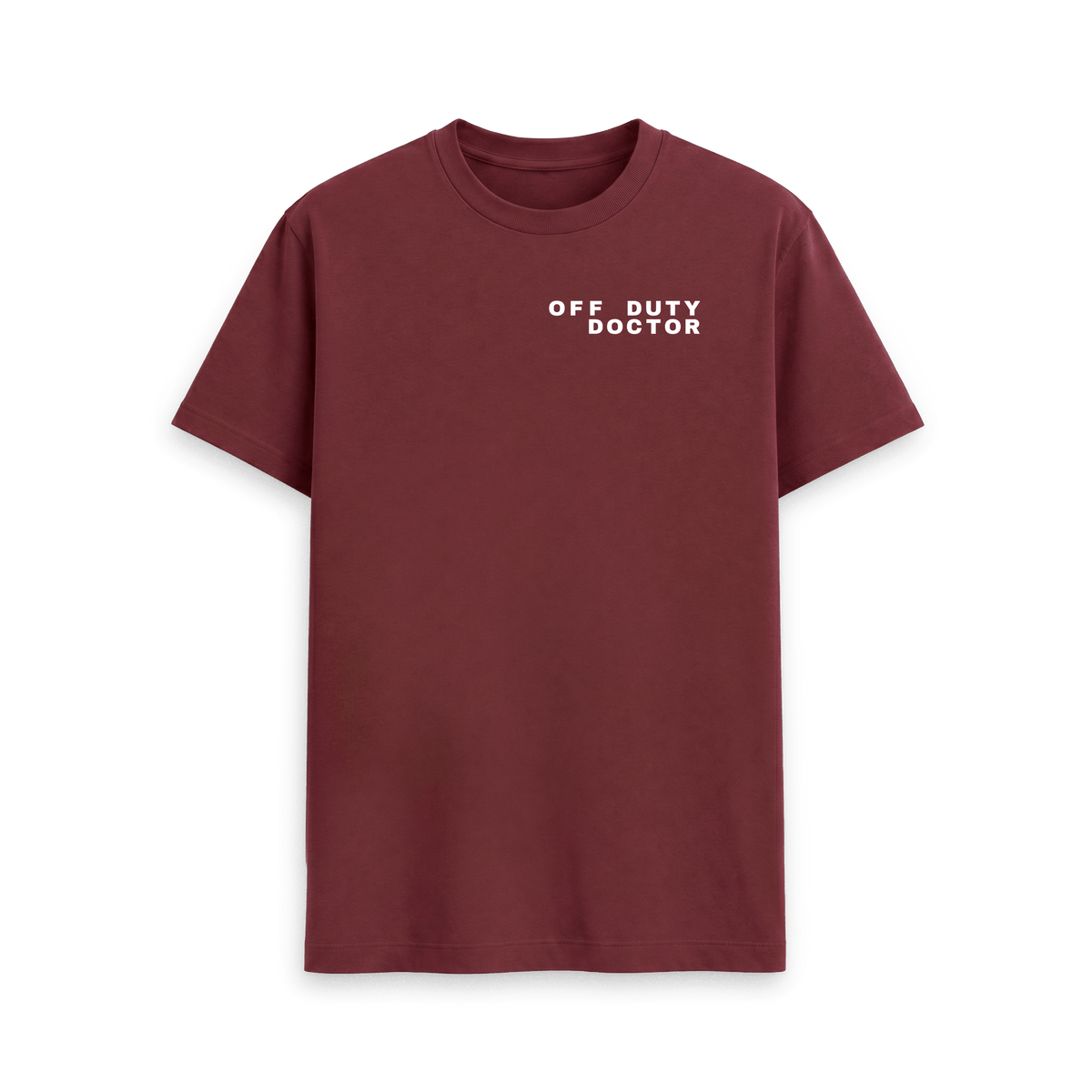 Red Wine Printed T-shirt Front