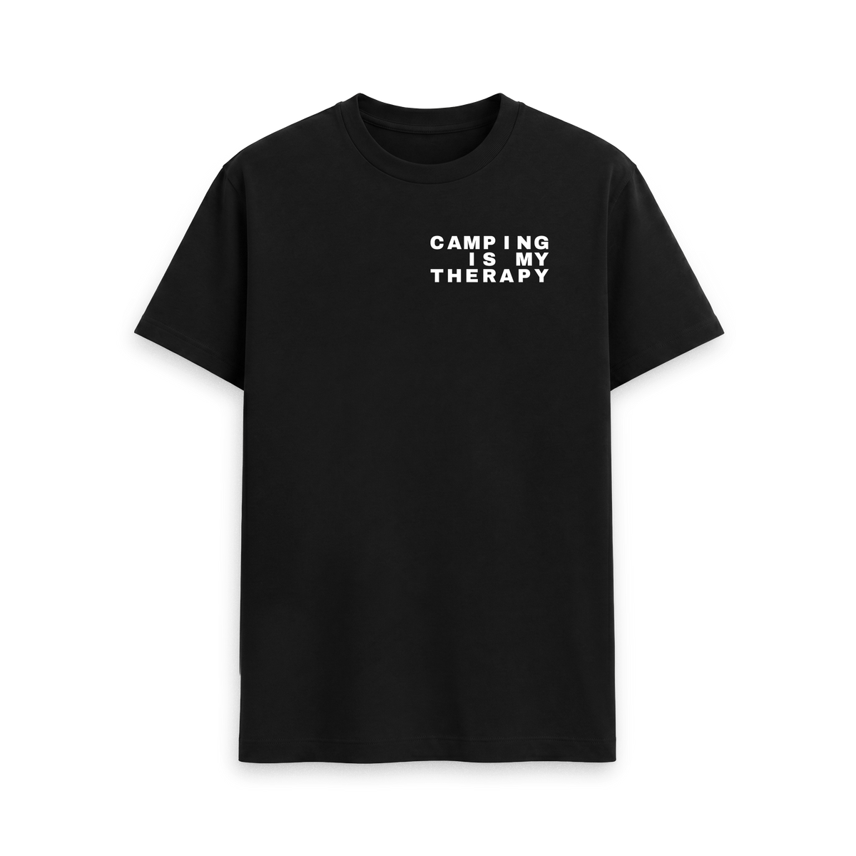 Black Printed T-shirt Front