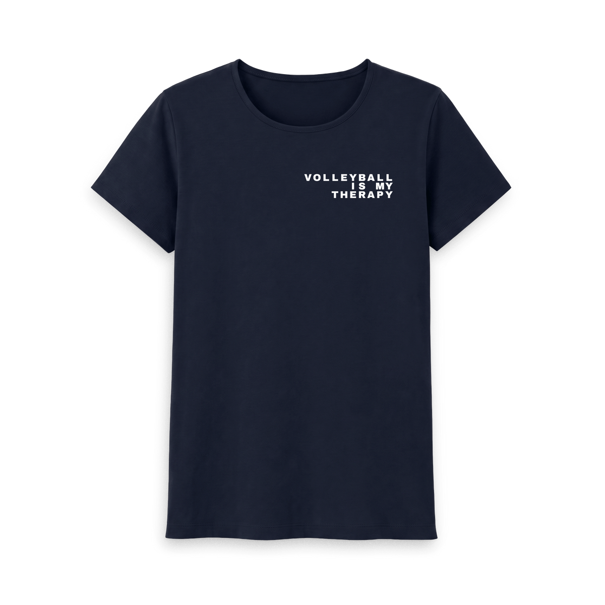 Navy Blue Printed T-shirt Front