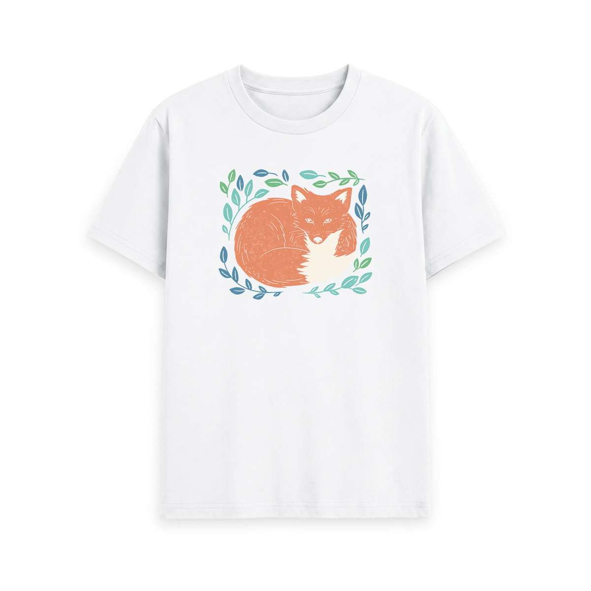 White Printed T-shirt Front