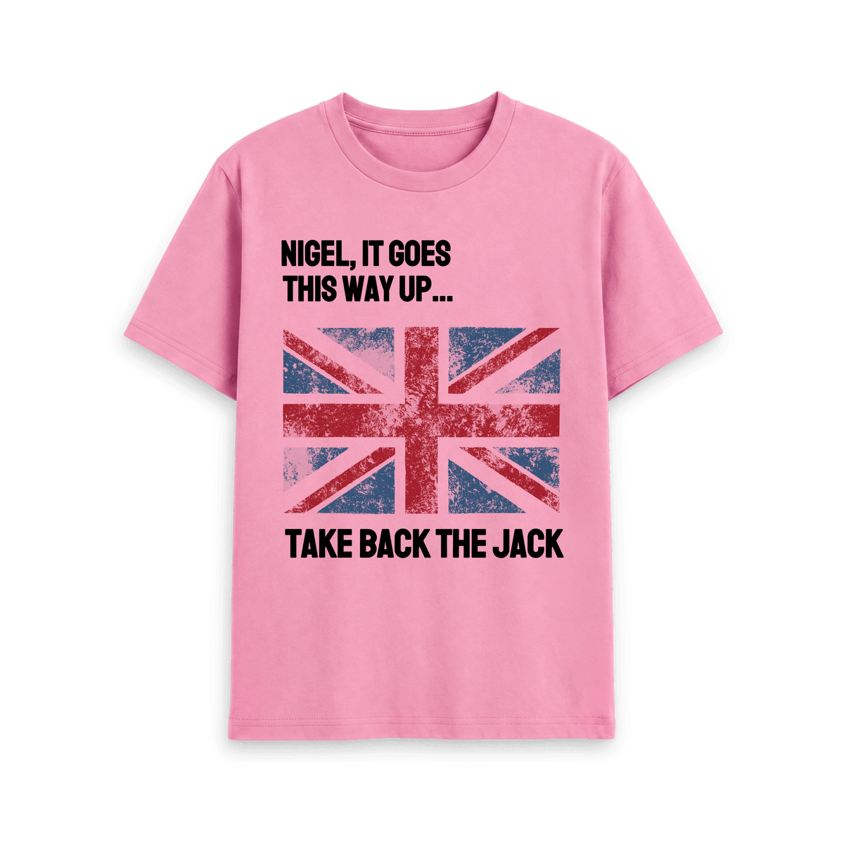 Rose Pink Printed T-shirt Front