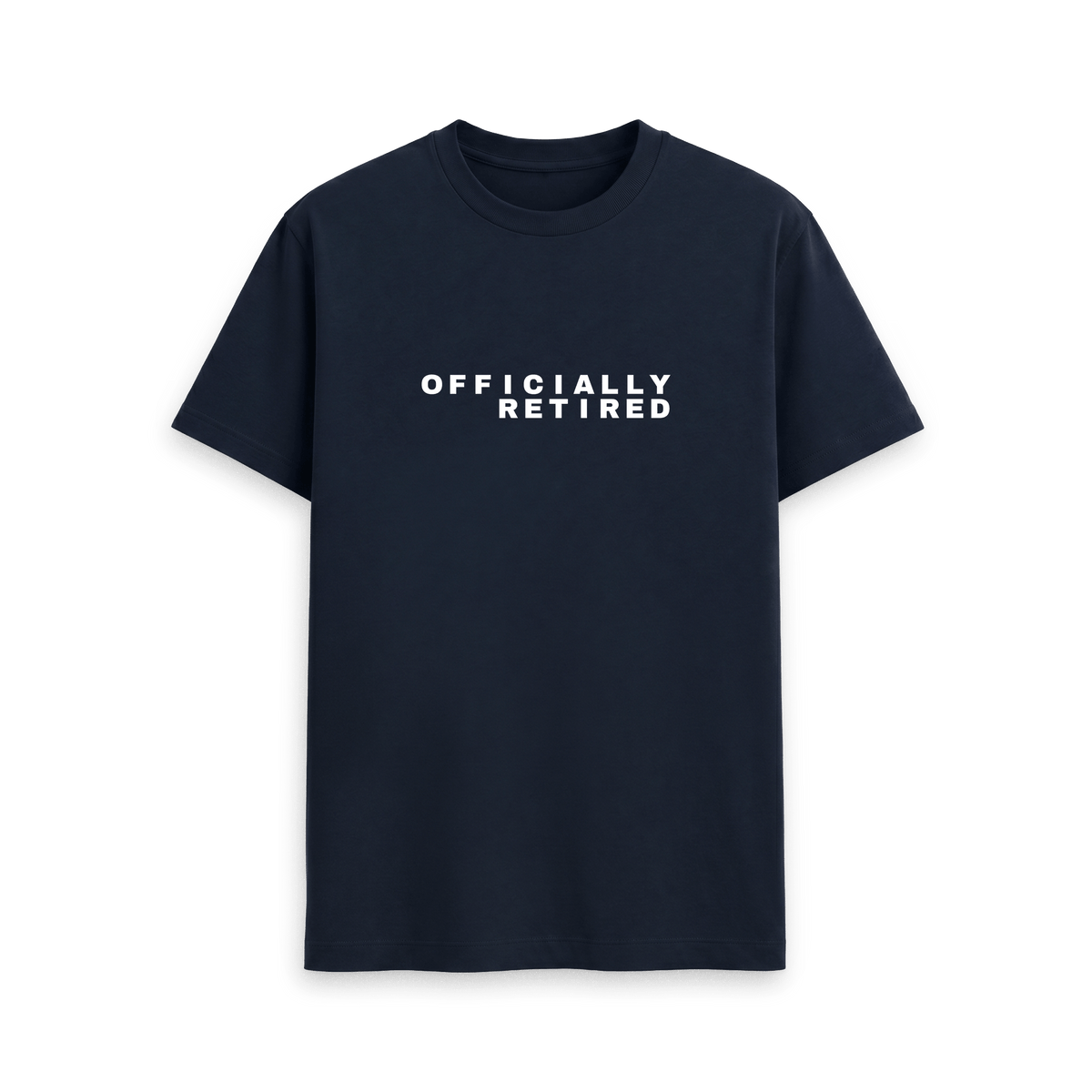 Navy Blue Printed T-shirt Front