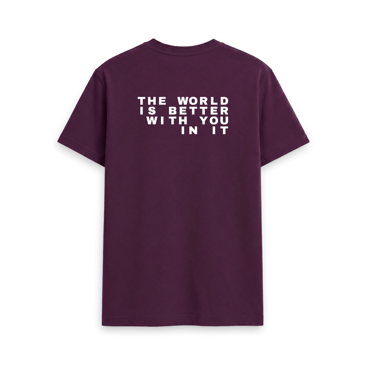 Purple Printed T-shirt Back