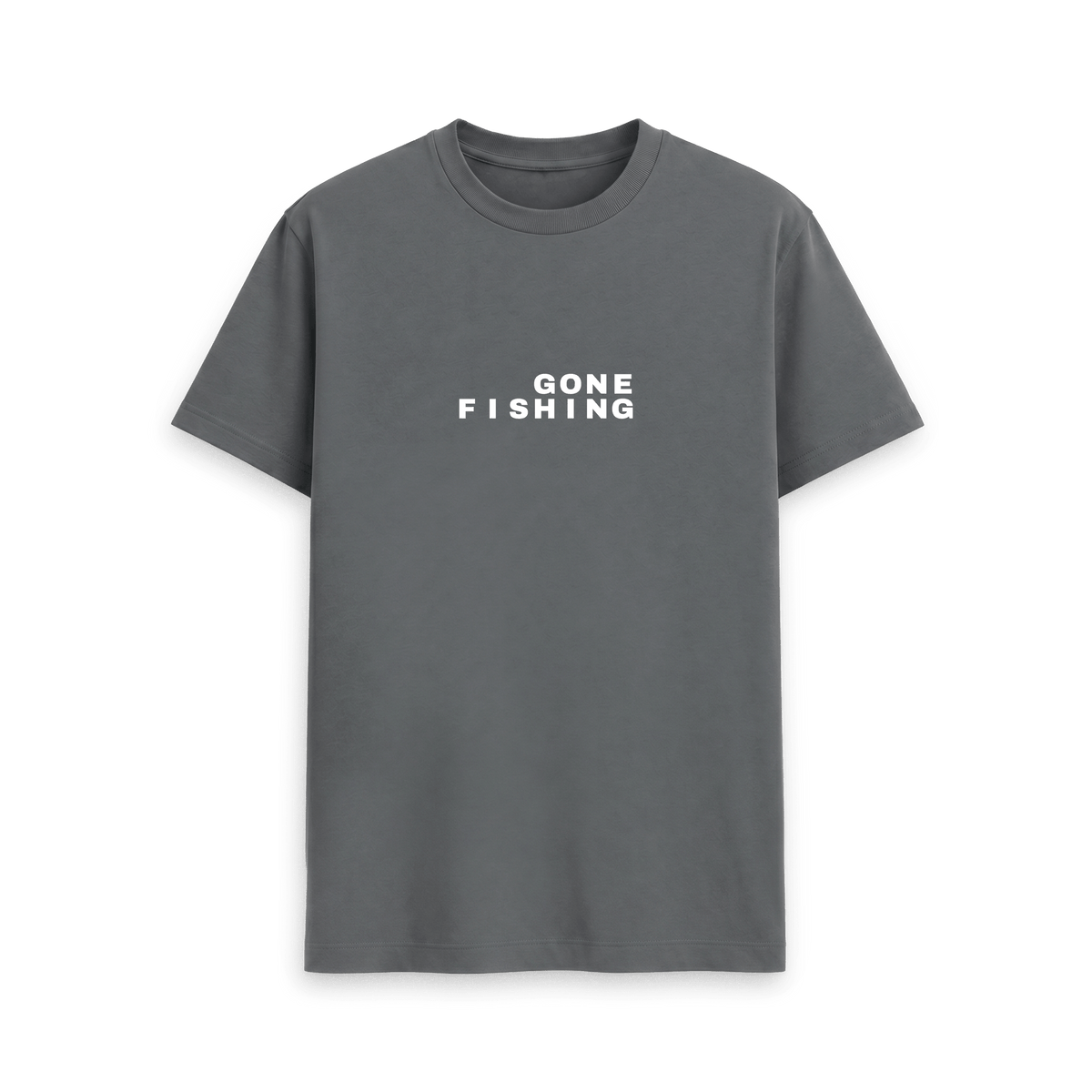 Slate Grey Printed T-shirt Front