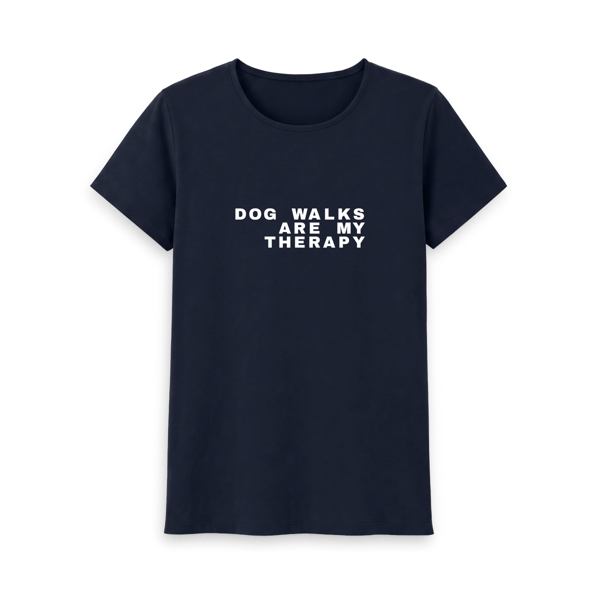 Navy Blue Printed T-shirt Front