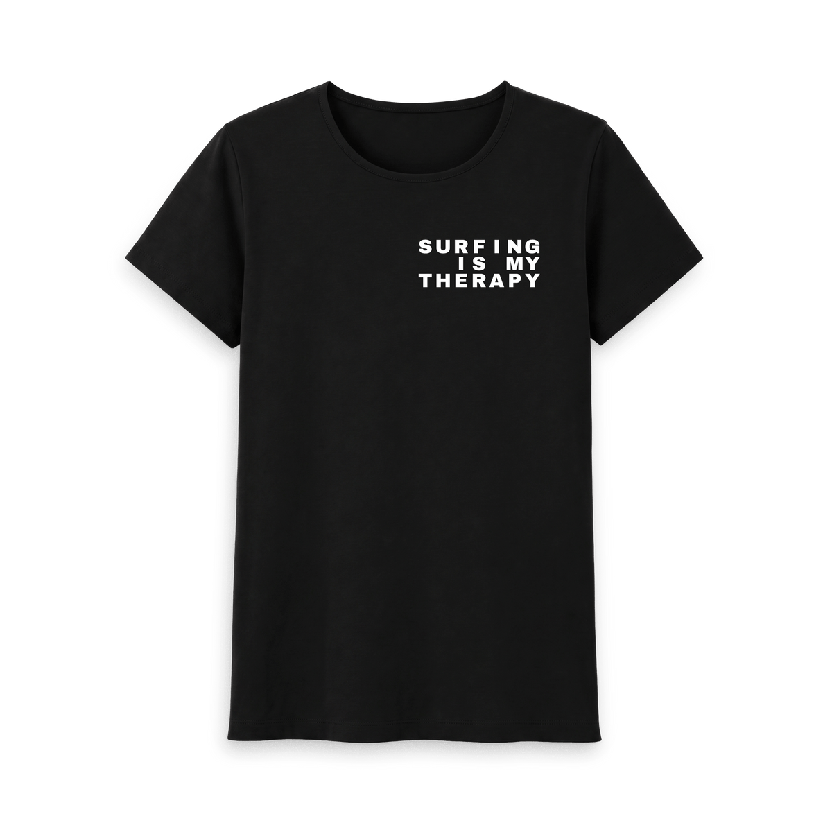 Black Printed T-shirt Front