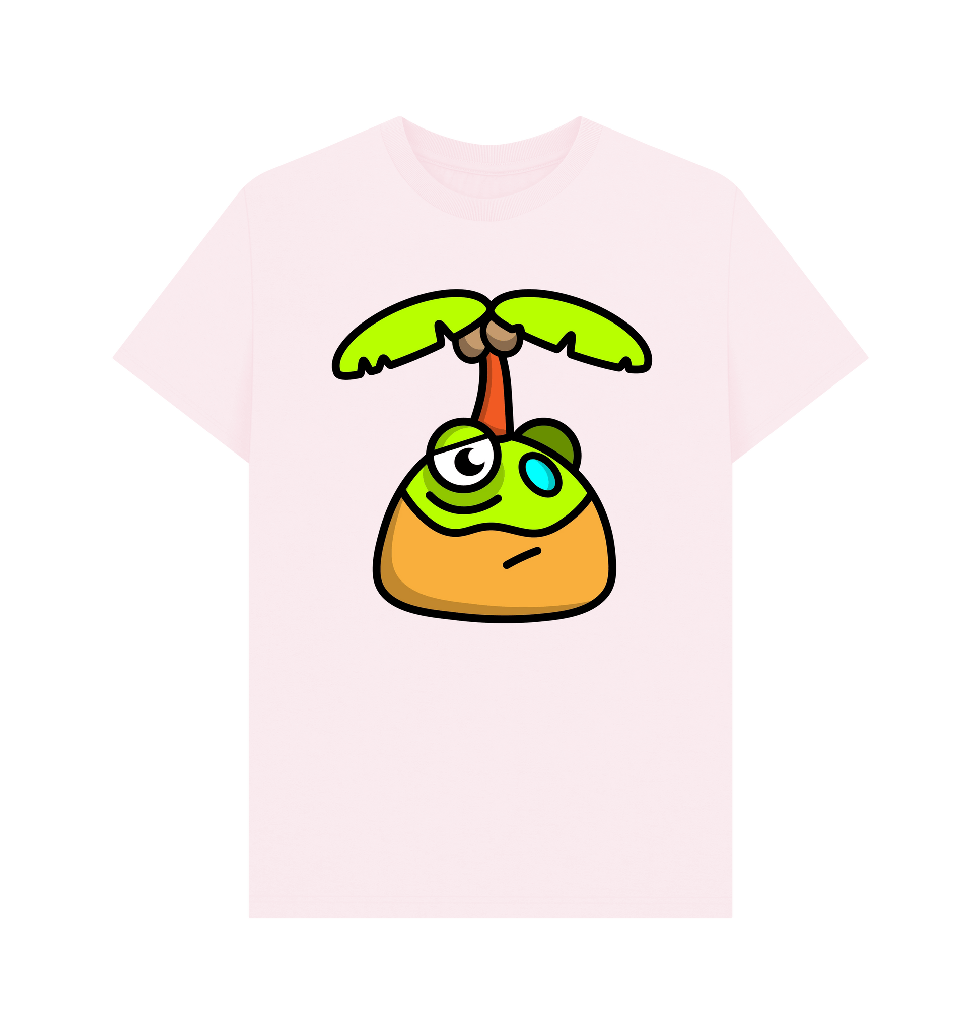 Pink Printed T-shirt Front