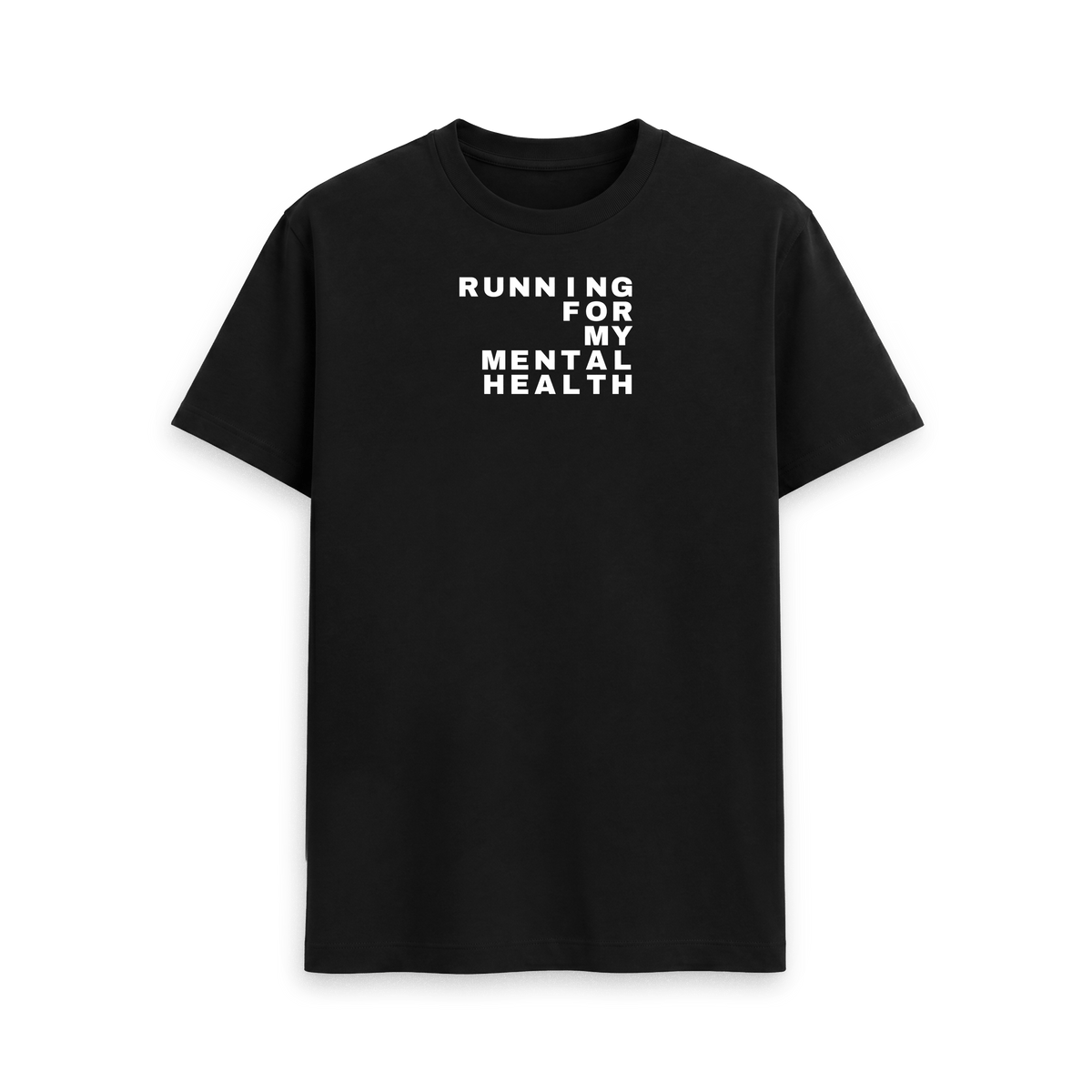 Black Printed T-shirt Front