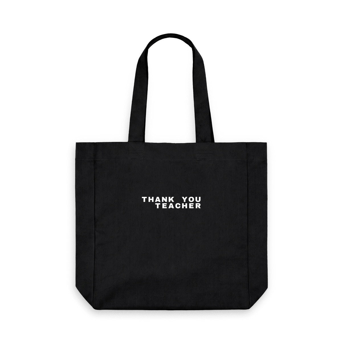 Black Printed Bag Front