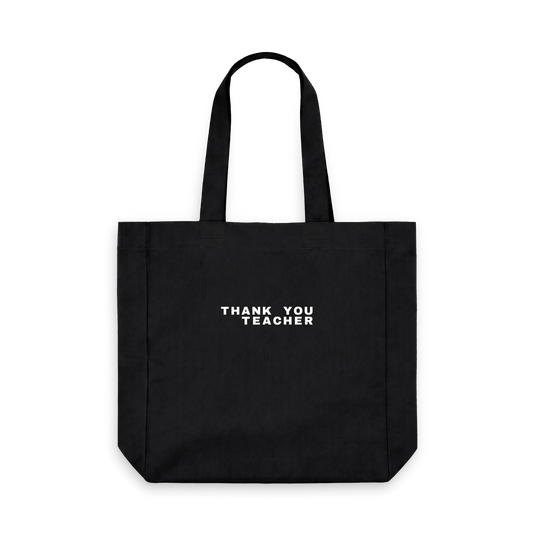 Black Printed Bag Front