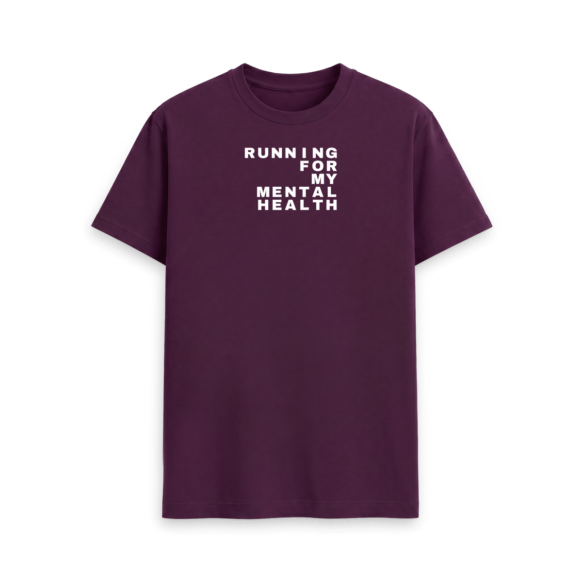 Purple Printed T-shirt Front