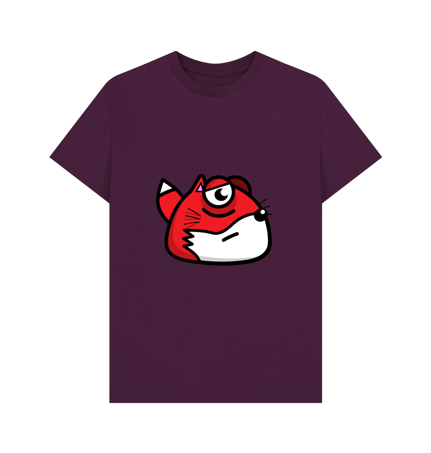 Purple Printed T-shirt Front