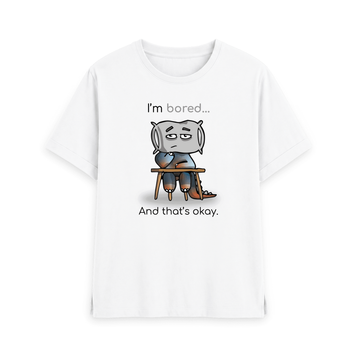 White Printed T-shirt Front
