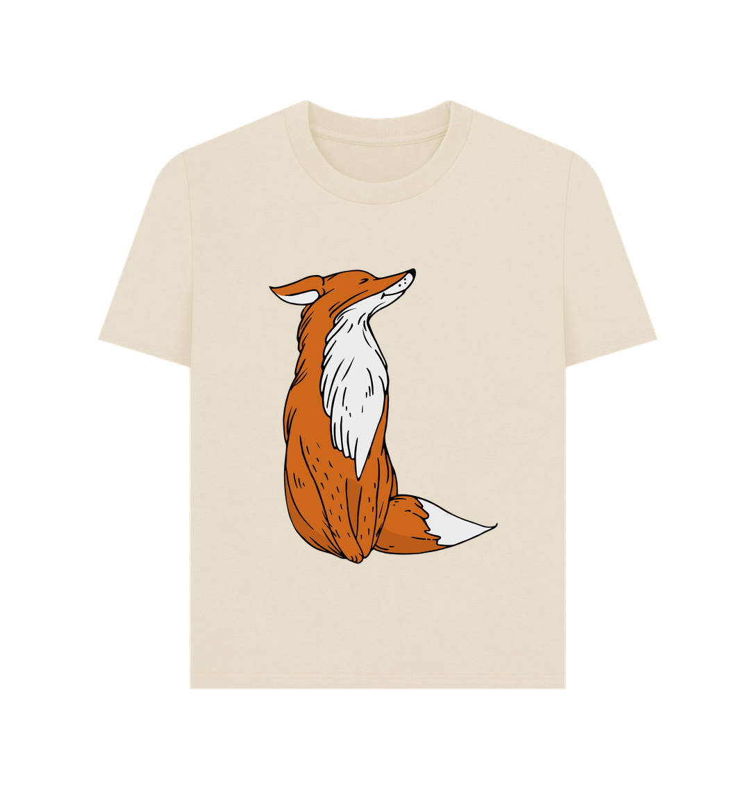 Oat Cartoon Fox Organic Cotton Women's T-Shirt