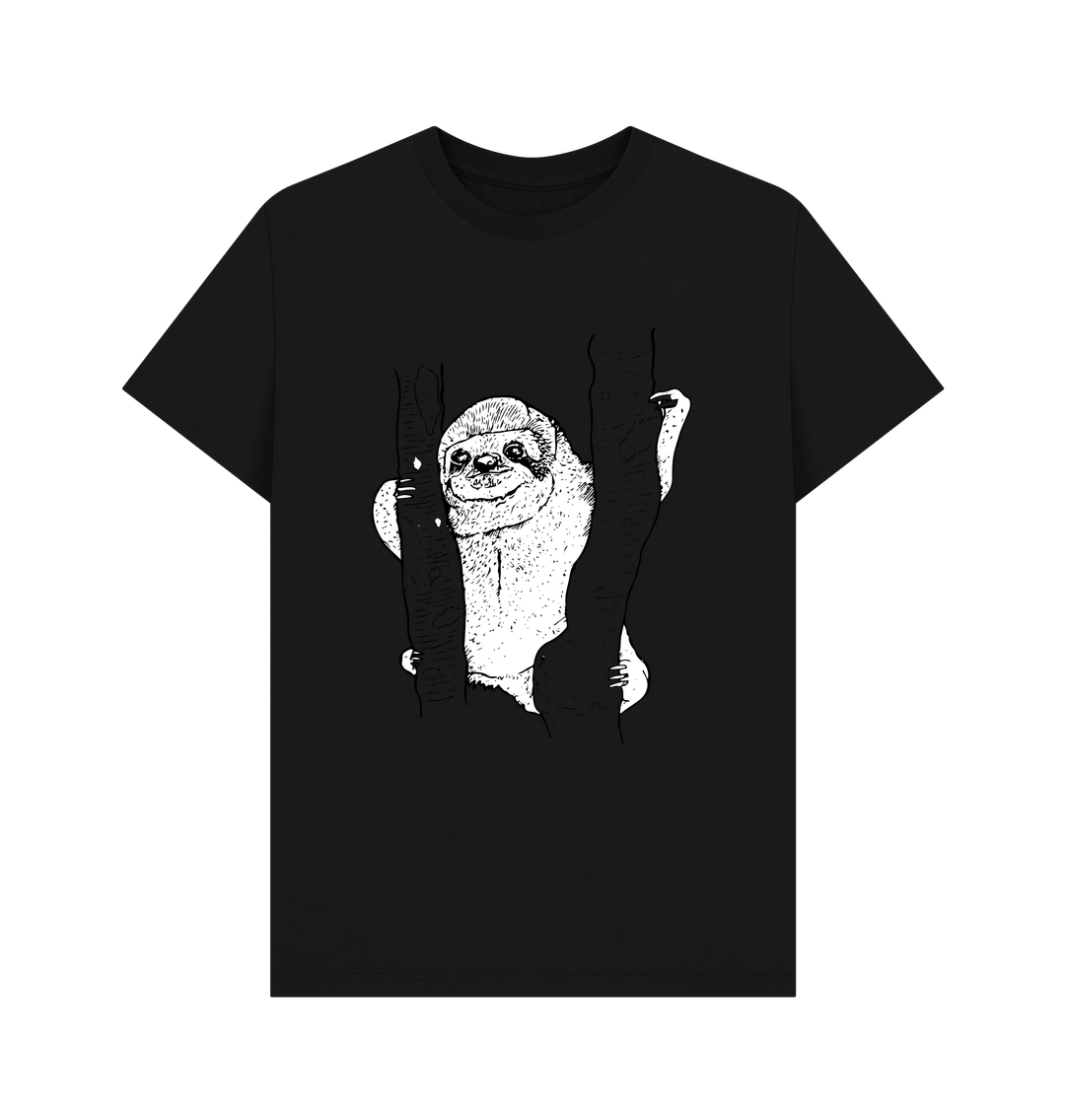 Black Sloth Men's Organic Cotton T-Shirt