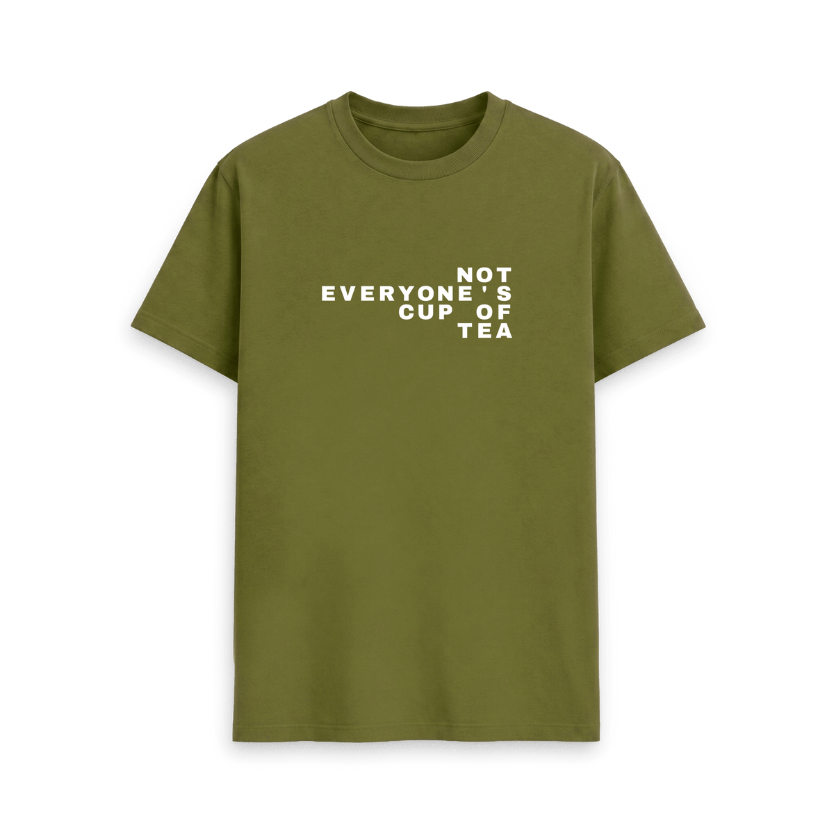 Moss Green Printed T-shirt Front
