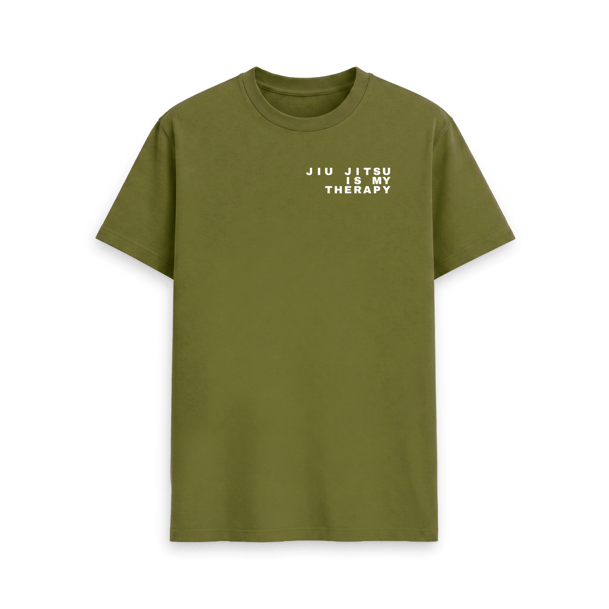 Moss Green Printed T-shirt Front