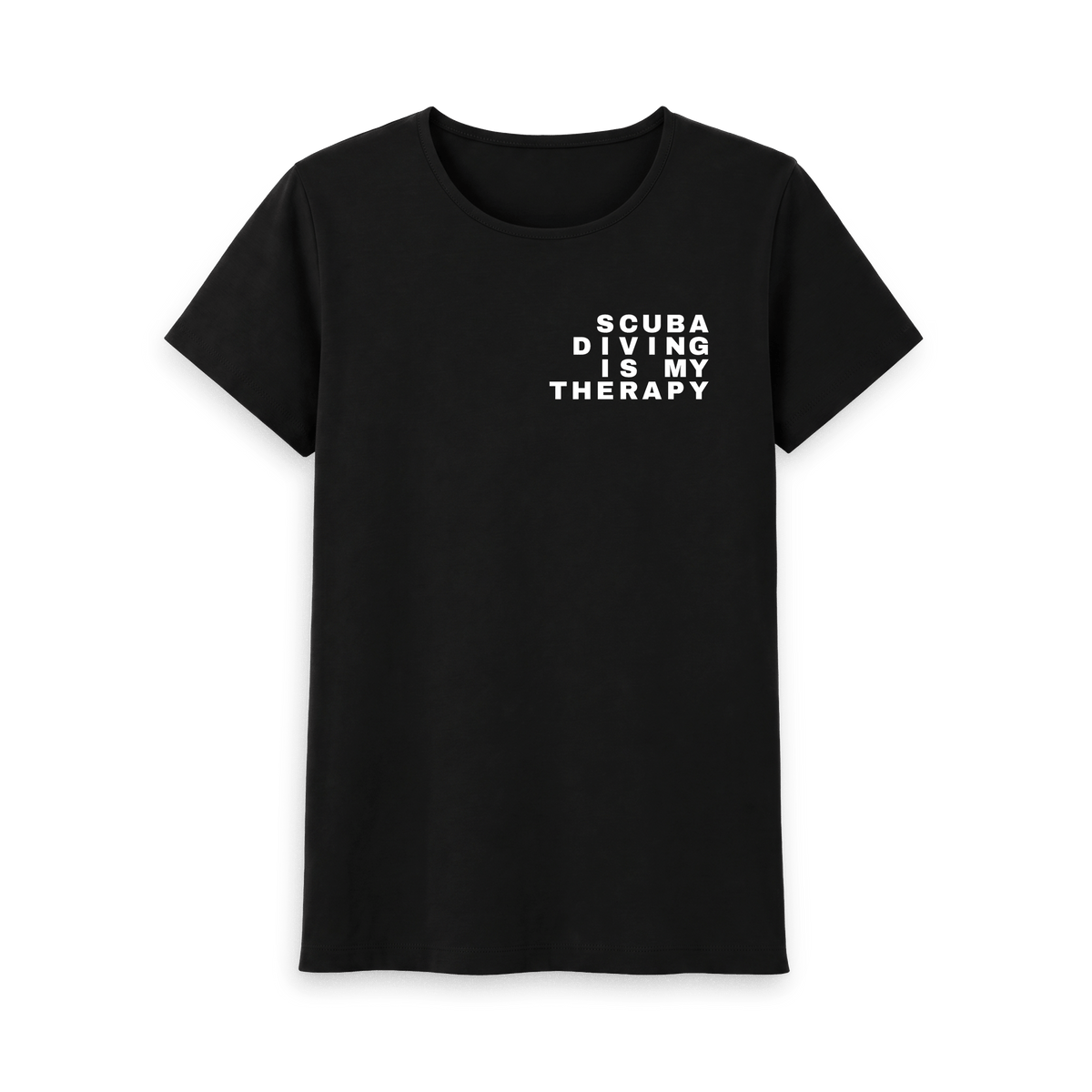 Black Printed T-shirt Front