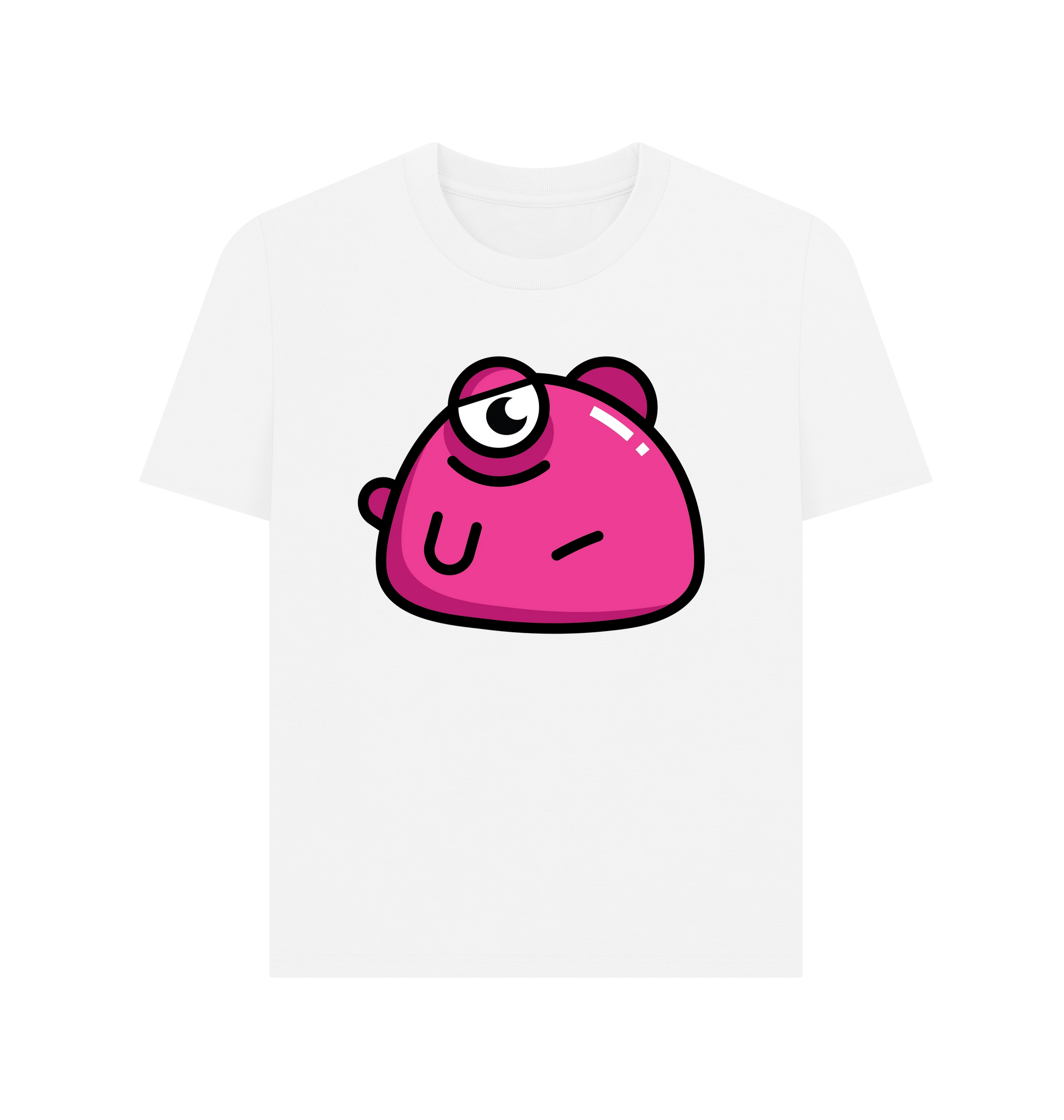 White Printed T-shirt Front