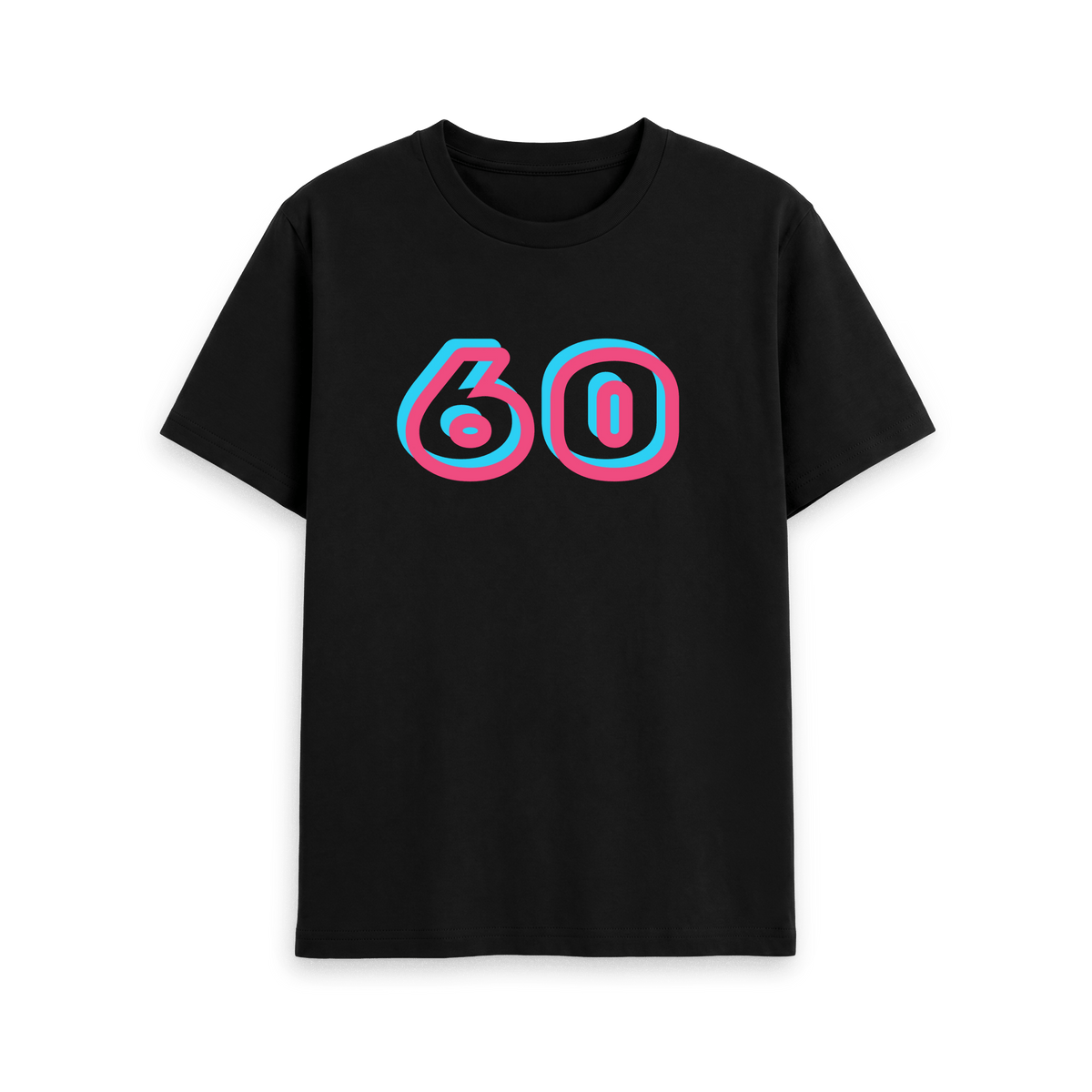 Black Printed T-shirt Front