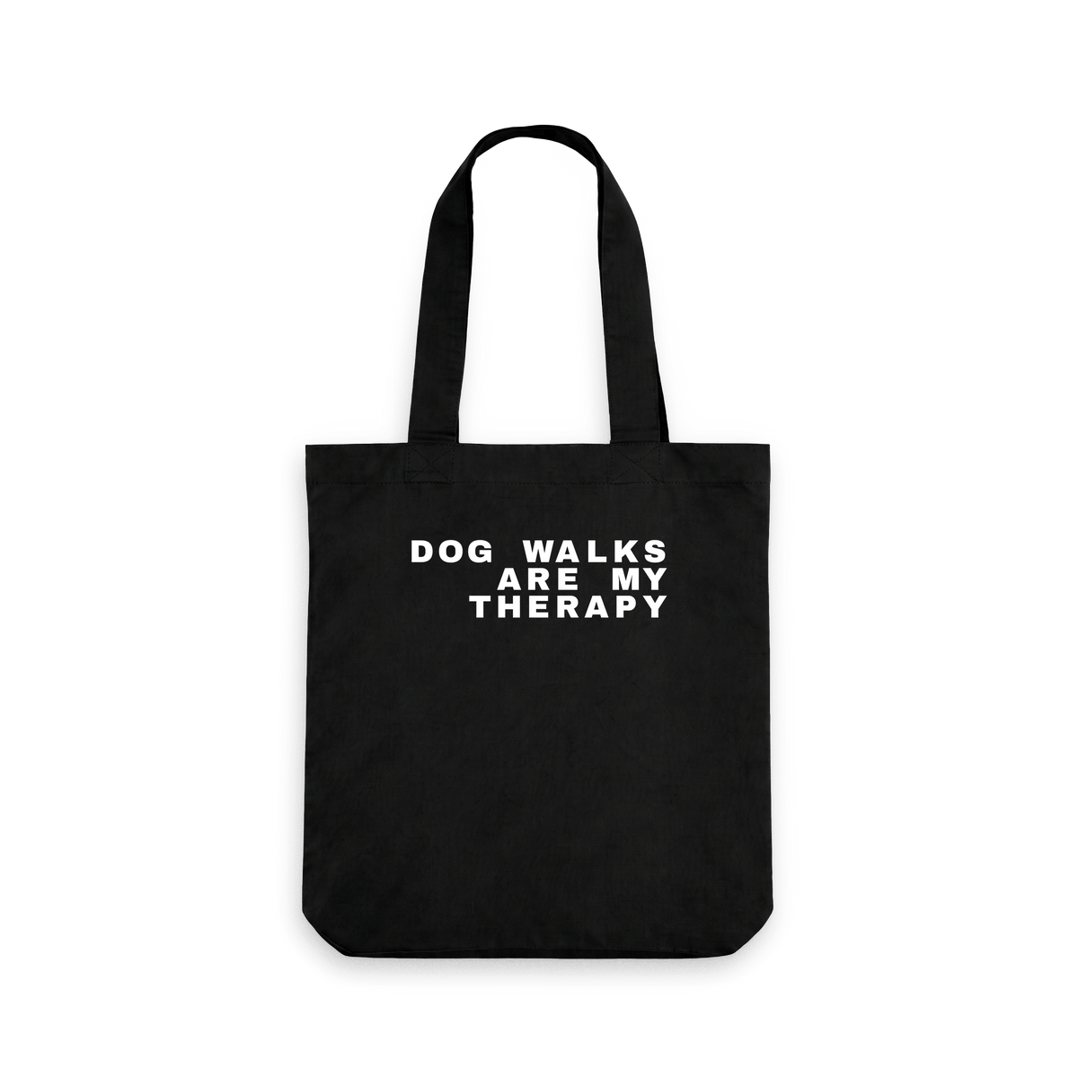 Black Printed Bag Front